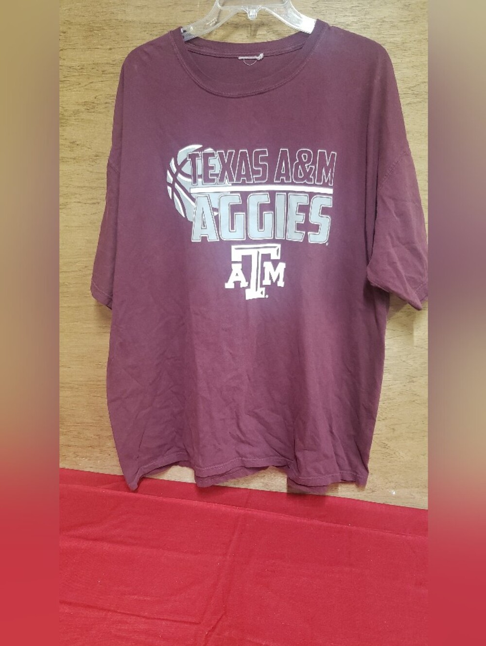 Texas A&M Aggies Basketball Maroon SS Tee XXL
